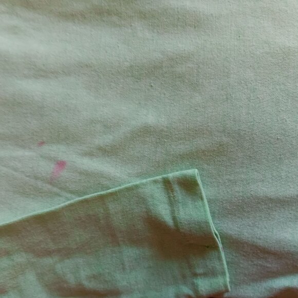 Boys 6 Vintage Sears T-shirt Sears Mint Green LS Mock Neck Single Stitch Paint - Picture 6 of 7